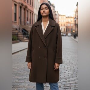Elegant Brown Women's Winter Coat. Sz X-Large